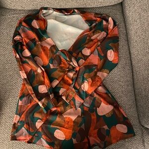 PLT long sleeve mini romper